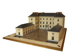 Le Palais du Roi de Rome (Rambouillet) en 1813. Maquette tactile démontable © Archi-Tact.