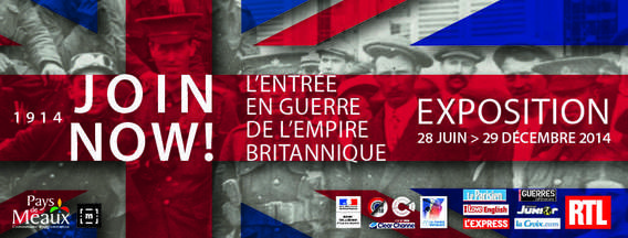 Affiche de l'exposition "Join now! L'entrée en guerre de l'Empire britannique" © agence Point de Fuite