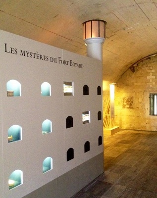 L'exposition sur le Fort Boyard et ses dispositifs audiovisuels