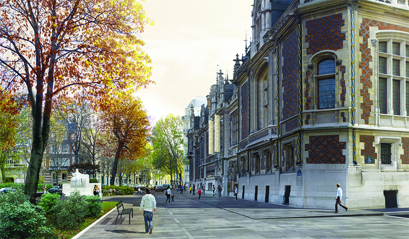 Projet architectural "Façade de l’Hôtel Gaillard" – Cité de l’Économie et de la Monnaie. ©BanquedeFrance – Ateliers Lion associés