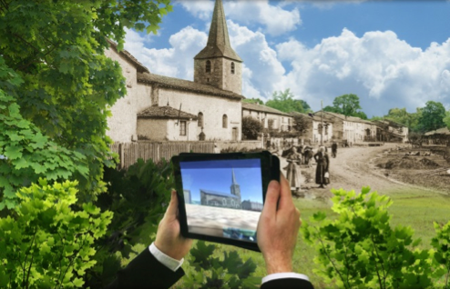 Allucyne, reconstitution du village de Vaux-Devant-Damloup