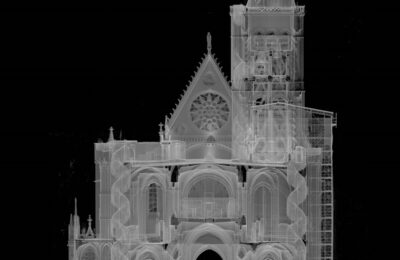 Ortho-image issue des relevés de la Basilique de Saint Denis. ©Art Graphique & Patrimoine