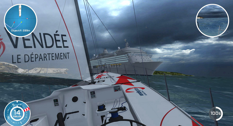 Simulateur en 3D des navires de la course du Vendée Globe. ©MG Design