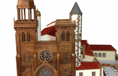 Maquette de l'église du Marthuret, Riom. Façade occidentale. ©Archi-Tact