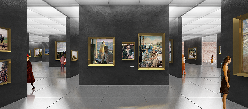 Projet pour la rénovation et l'extension du Musée des Beaux-arts de Tournai. ©Kascen