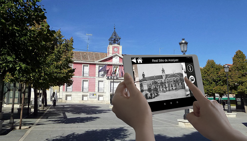 L'application Los Sitios Reales in situ. Crédit photo : Zarateman