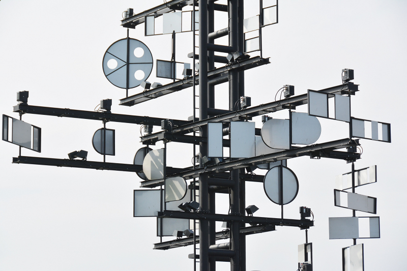 Tour cybernétique, Nicolas Schöffer, Parc de la Boverie. ®Urbanisme Ville de Liege