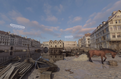 Timescope, immersion dans un film 360 degrés de réalité virtuelle qui représente les berges de Seine en 1628.