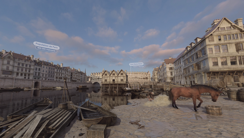 Timescope, immersion dans un film 360 degrés de réalité virtuelle qui représente les berges de Seine en 1628.