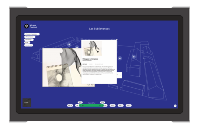 Application réalisée par le Mirage Festival en février 2017
