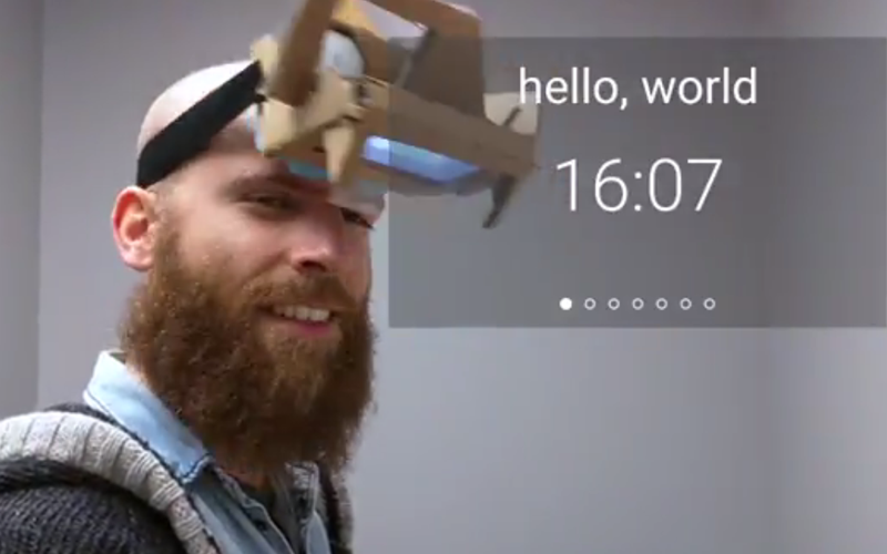 CARTON, lunettes de réalité augmentée "Do It Yourself". ©44Screens