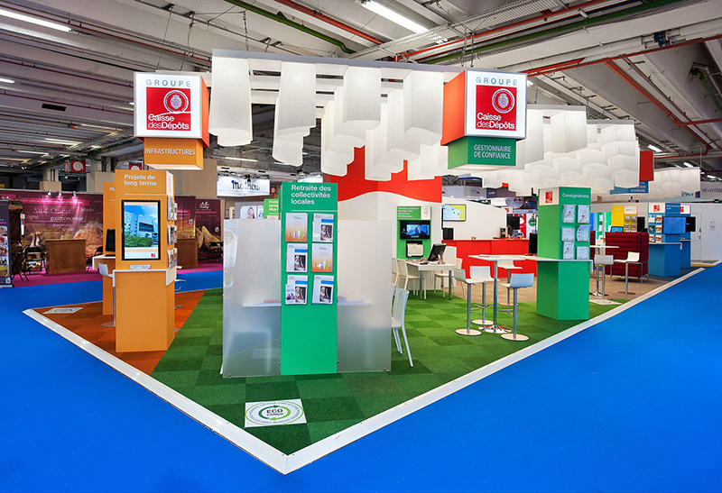 Stand éco-responsable - Conception EKO EVENT - Fabrication MYTHIQS