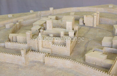 Plan-relief de la ville forte de Chazay d’Azergues (69), vue de détail. © Ducaroy Grange
