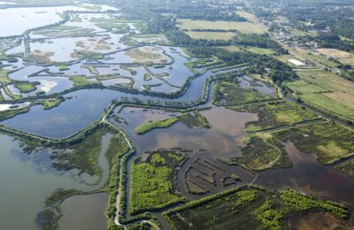 Vue aérienne du Domaine de Certes et Graveyron. ©Conseil Régional Nouvelle Aquitaine