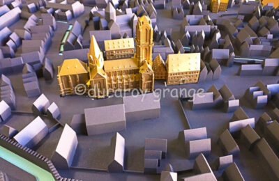 Maquette historique de Sélestat. Détails des monuments remarquables modélisés et fabriqués en impression 3D. ©Ducaroy Grange