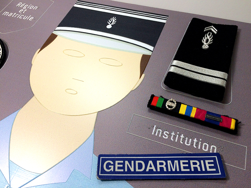musee de la gendarmerie paper doll polymorphe design