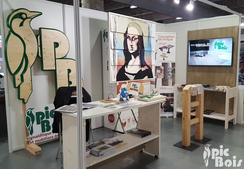 stand pic bois signalétique sitem 2018