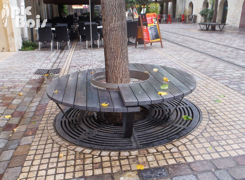 Picbois Bercy Village Banc Tonneau