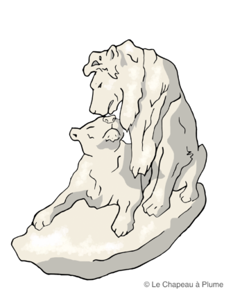 statue des lions amoureux