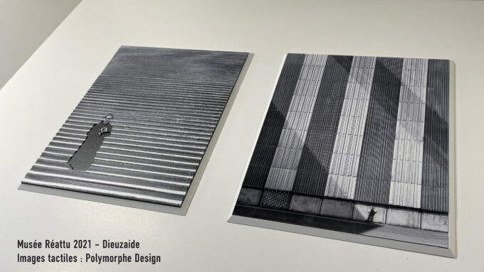 Images visiotactiles des 2 photographies de Jean Dieuzaide.